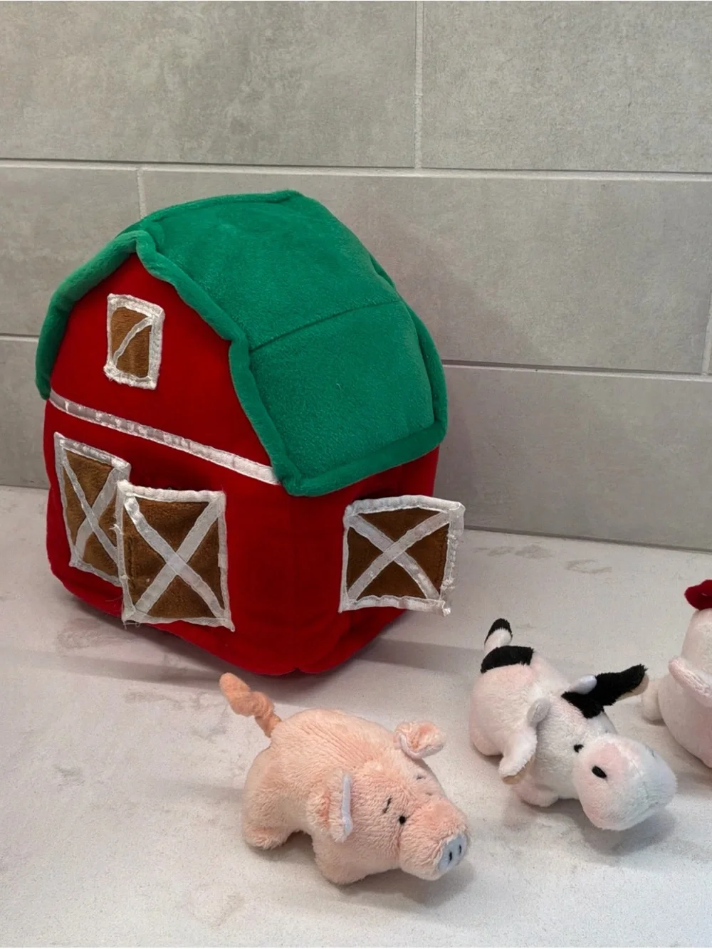 Baby Ganz Learn and Grow Happy Hill Farm 4 Piece Set Plush Used Cute